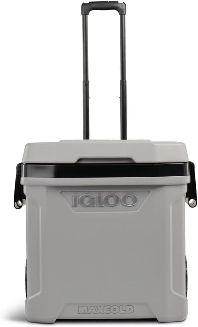 IGLOO MaxCold 58 Litre (62 US QT) Roller Cool Box – 98 Can Capacity