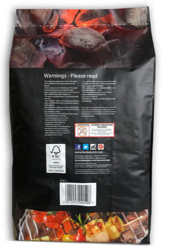 Bar-Be-Quick Instant Light Lumpwood Charcoal – 15kg (12 Pack)