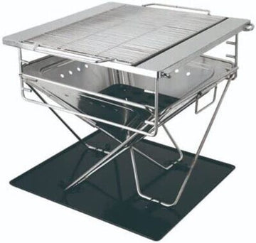 Super grills Stainless Steel BBQ Barbecue Grill, Portable Charcoal Camping cover