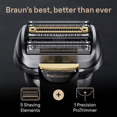 Braun Series 9 Pro+ Shaver with Cleaning, Charging Station Power Case 9575cc
