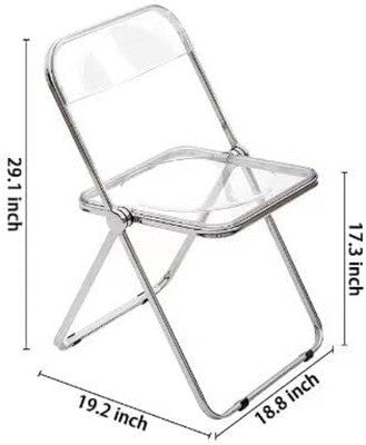 Suprills Luxury Modern Acrylic Folding Chair Transparent Clear Folding office