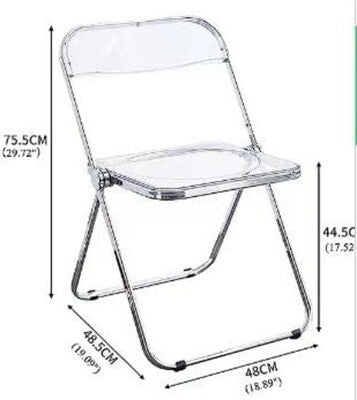 Suprills Luxury Modern Acrylic Folding Chair Transparent Clear Folding office