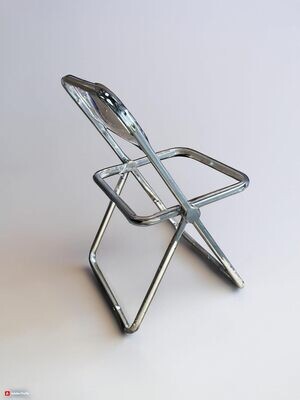 Suprills Luxury Modern Acrylic Folding Chair Transparent Clear Folding office