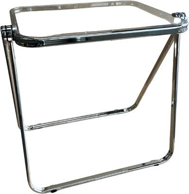 Suprills Clear Folding Away Table Computer Desk, Foldable Table for Home Office