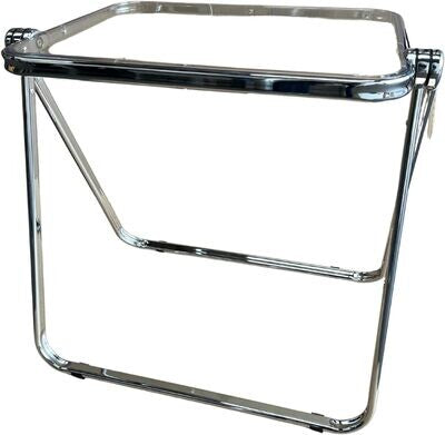 Suprills Clear Folding Away Table Computer Desk, Foldable Table for Home Office