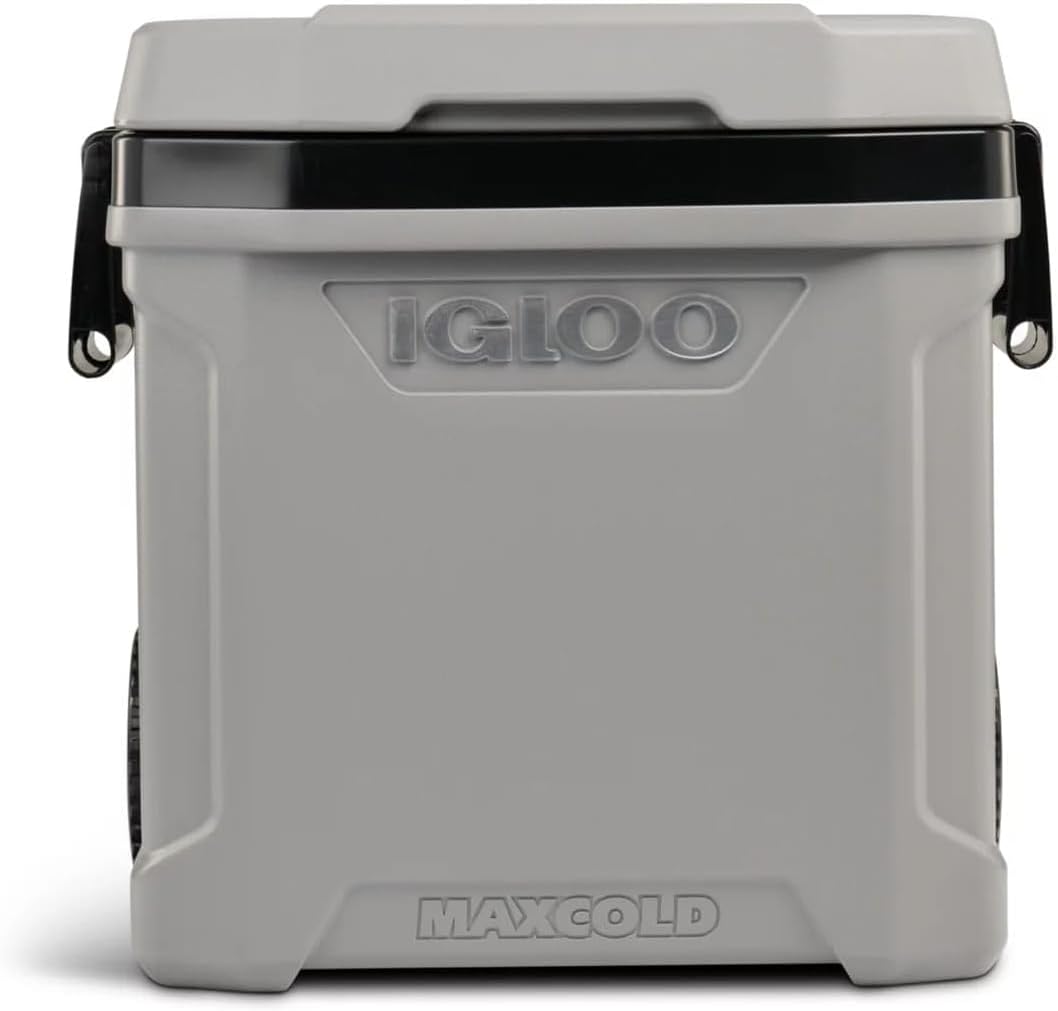 IGLOO MaxCold 58 Litre (62 US QT) Roller Cool Box – 98 Can Capacity