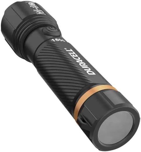 Duracell 1500 Lumen Dual Power Flashlight – 4 Pack with USB-C Charging