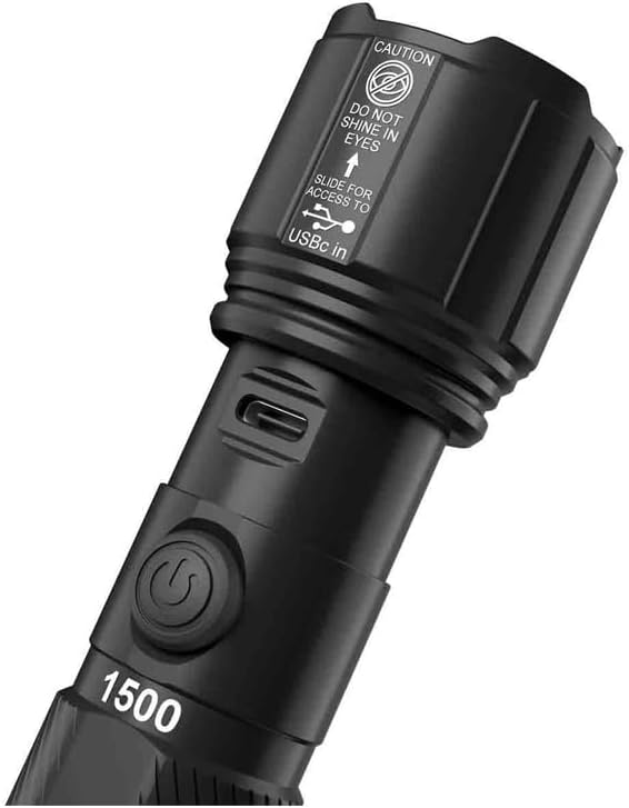 Duracell 1500 Lumen Dual Power Flashlight – 4 Pack with USB-C Charging