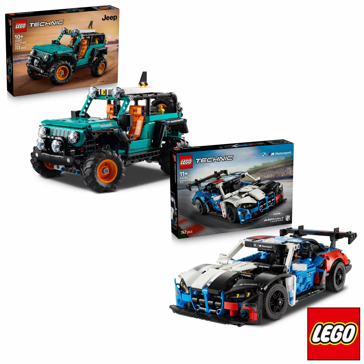 LEGO Technic BMW / Jeep Wrangler Rubicon SUV Model 42226/7 10+ Yrs
