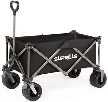 Folding Trolley 160L, Camping Garden Beach Trolley with Table Top 120kg weight