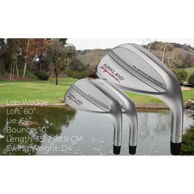 Kirkland Signature 3-Piece Golf Wedge Set Right Handed Carbon Steel Formula