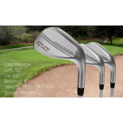 Kirkland Signature 3-Piece Golf Wedge Set Right Handed Carbon Steel Formula