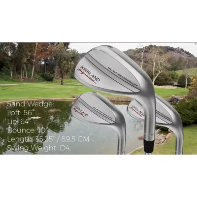 Kirkland Signature 3-Piece Golf Wedge Set Right Handed Carbon Steel Formula