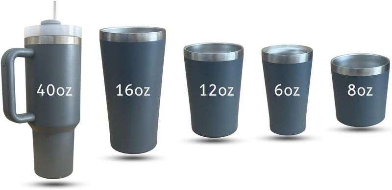 Suprills Modern Tumbler 40 oz with Handle and Straw