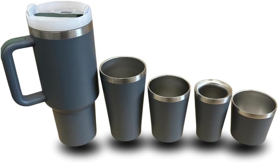 Suprills Modern Tumbler 40 oz with Handle and Straw