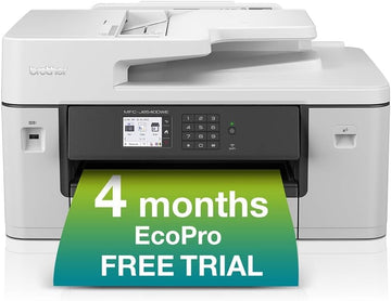 Brother MFC-J6540DWE Wireless Colour Inkjet Printer – A3/A4 4-in-1 with EcoPro Subscription (UK Plug)