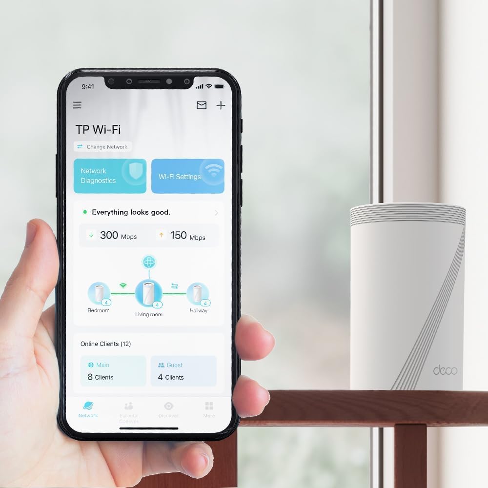 TP-Link Deco BE65 (3-Pack) BE9300 Tri-Band WiFi 7 Mesh System – 9.3Gbps, 2.5G Ports