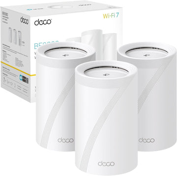 TP-Link Deco BE65 (3-Pack) BE9300 Tri-Band WiFi 7 Mesh System – 9.3Gbps, 2.5G Ports