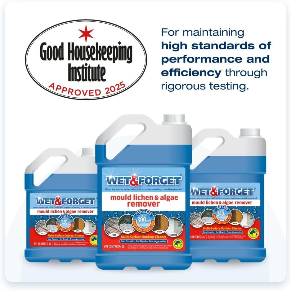 5L Wet and Forget Mould, Algae and Lichen Removal & Makes 30L