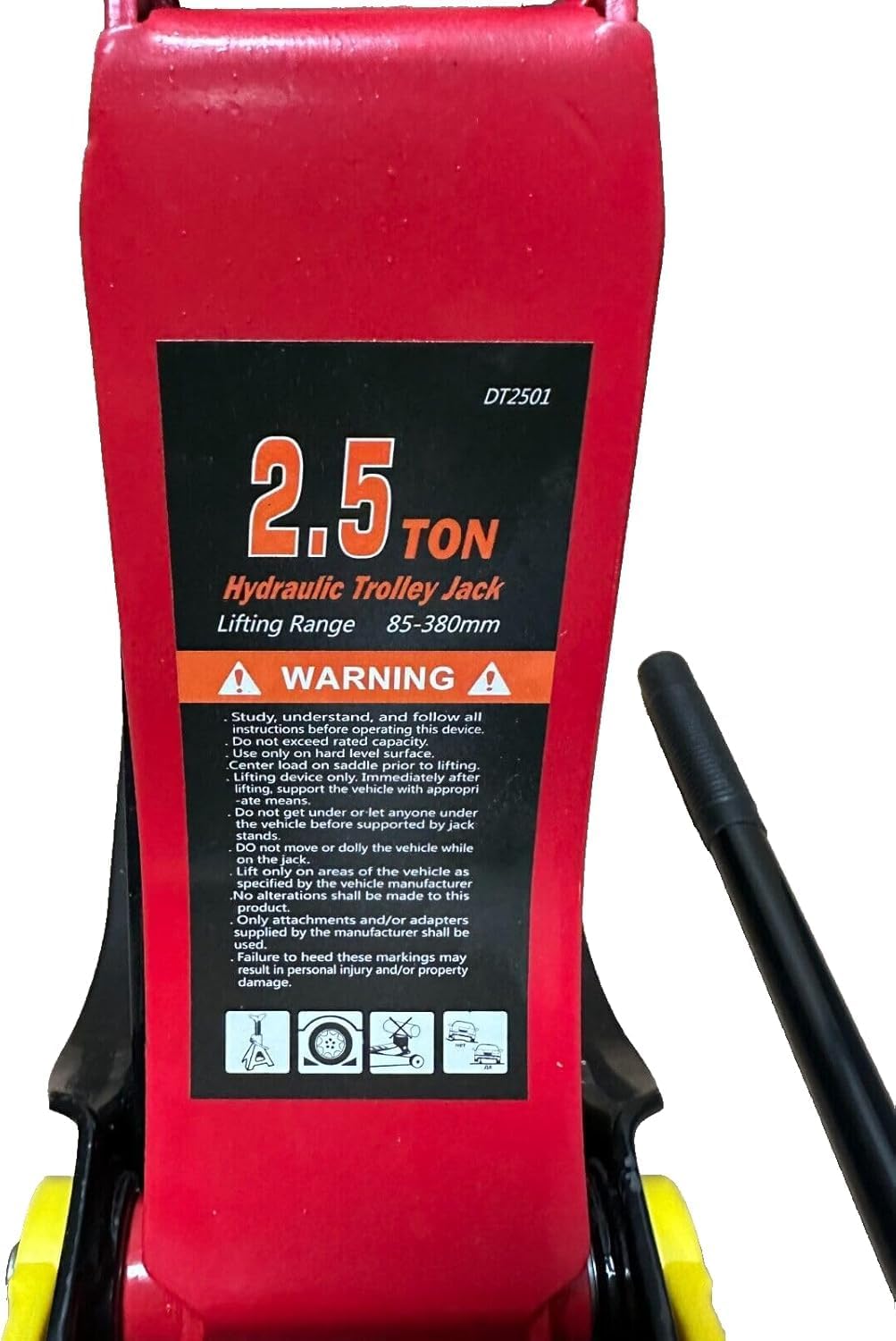 2.5 Ton Low Profile Hydraulic Trolley Jack – 85mm Heavy Duty Car Lift for Garage