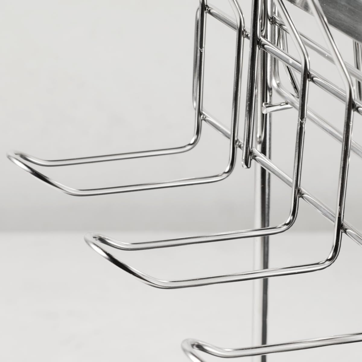 Tramontina 2 Tier Stainless Steel Dish Rack – Modern Kitchen Drainer with Drainboard