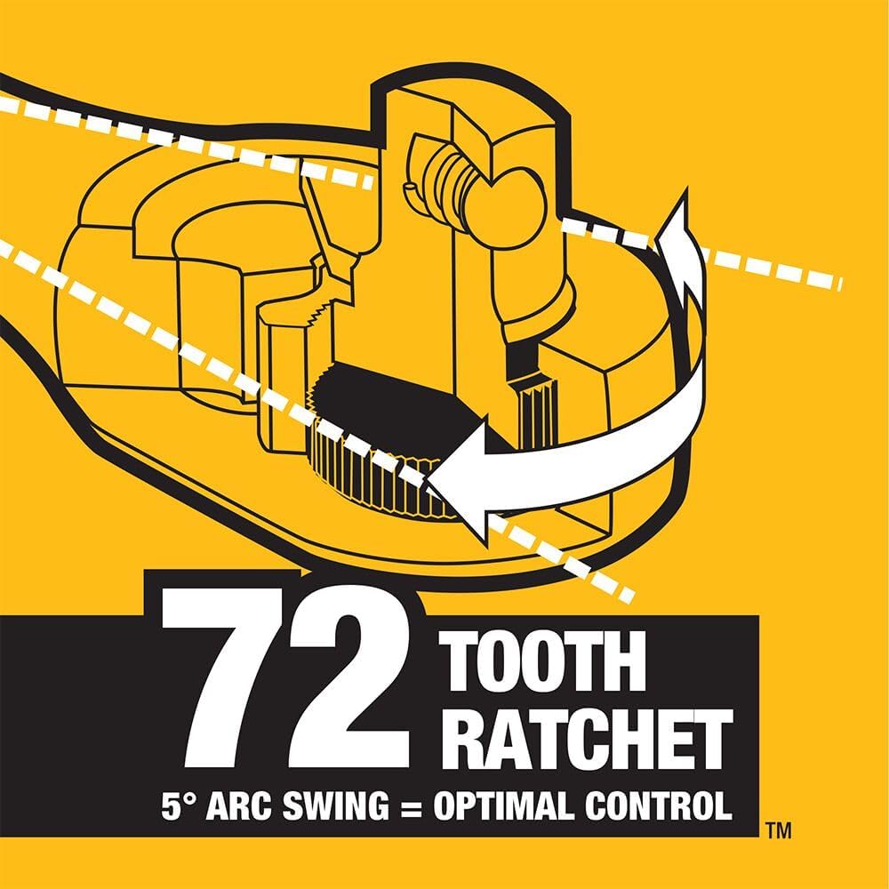 DEWALT DWMT45184 Drive Socket Set – 184 Piece Mechanics Tool Kit (Black Chrome)