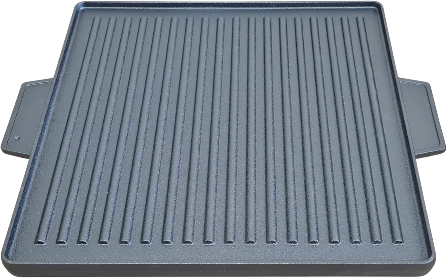 Cast Iron BBQ Griddle 37.5 x 37.5cm – Heavy Duty Double-Sided Reversible Grill Plate