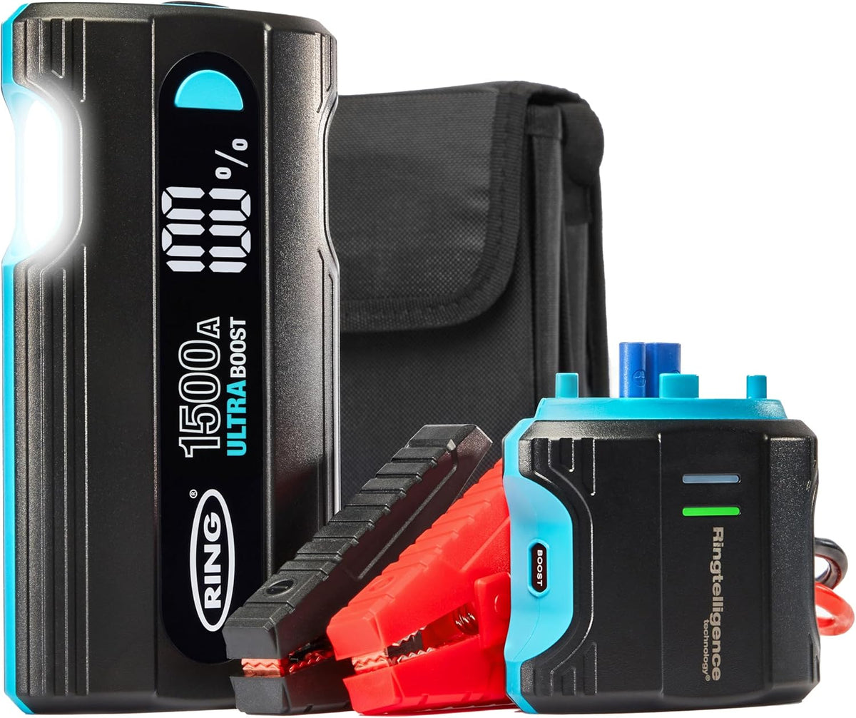 Ring UltraBoost 1500A Car Battery Jump Starter Power Pack – 12V 12000mAh