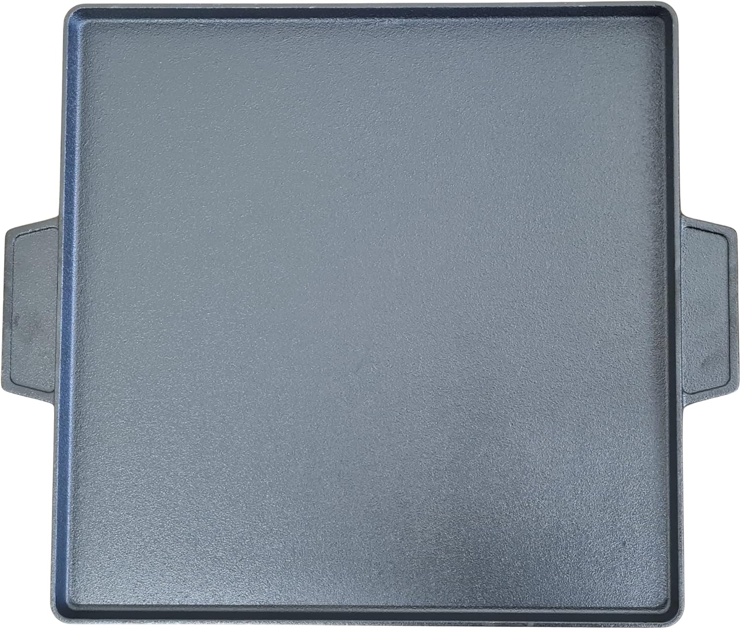 Cast Iron BBQ Griddle 37.5 x 37.5cm – Heavy Duty Double-Sided Reversible Grill Plate