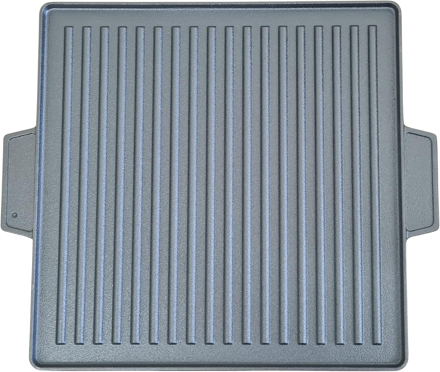 Cast Iron BBQ Griddle 37.5 x 37.5cm – Heavy Duty Double-Sided Reversible Grill Plate