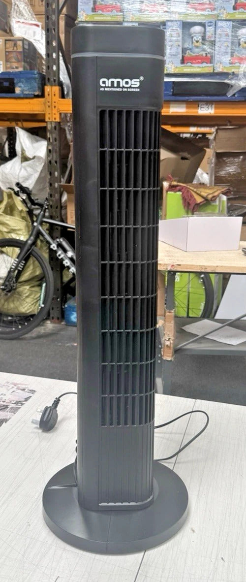 29" Tower Fan Oscillating 3-Speed Electric Cooling Fan Slim Portable Quiet Black