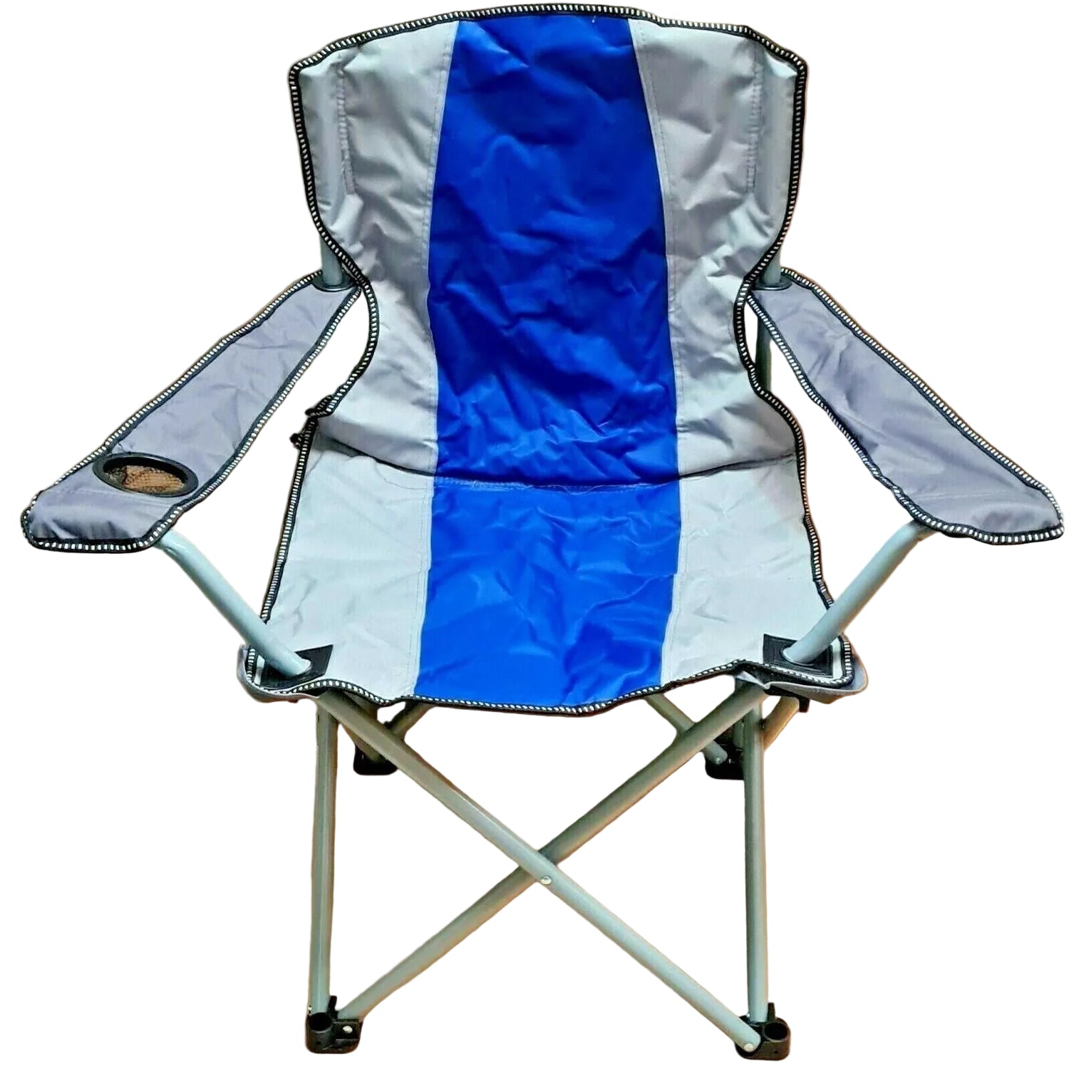 Oversized Camping Chair with Cup Holder – Heavy Duty Portable Folding Outdoor Chair (325 lb Capacity)