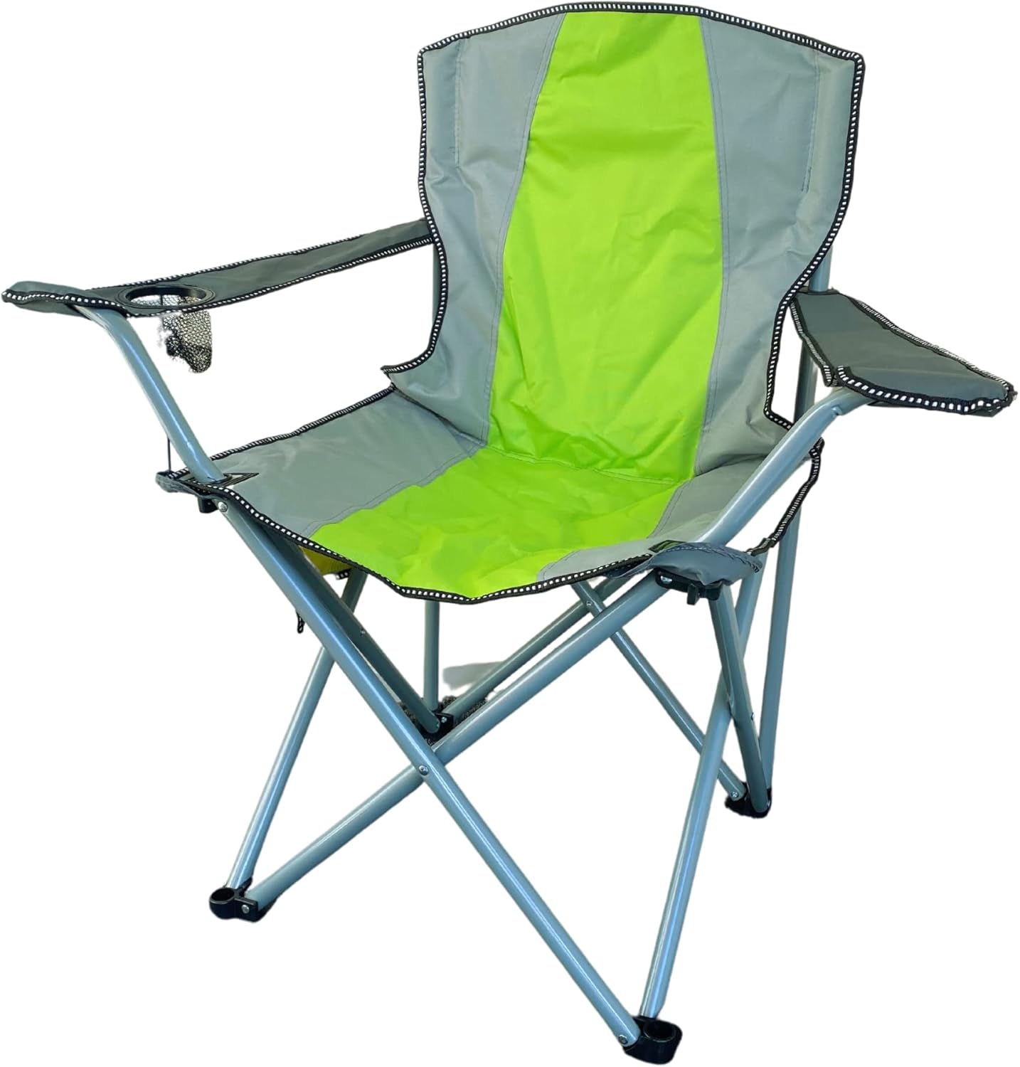 Oversized Camping Chair with Cup Holder – Heavy Duty Portable Folding Outdoor Chair (325 lb Capacity)