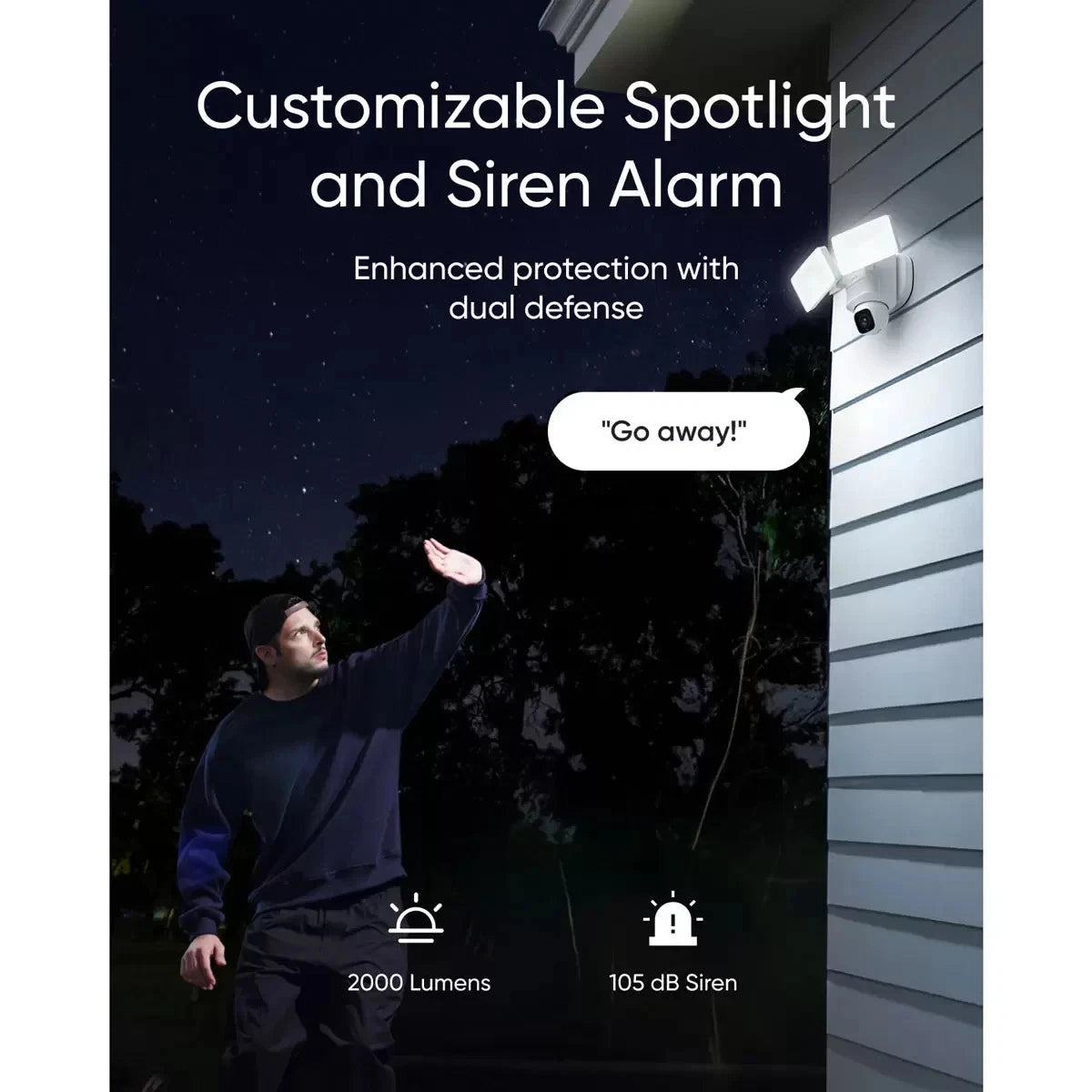eufy Floodlight Cam E30 Outdoor Security Camera with Built-In Lights
