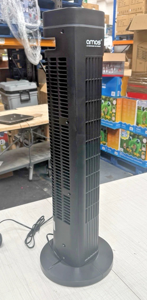 29" Tower Fan Oscillating 3-Speed Electric Cooling Fan Slim Portable Quiet Black