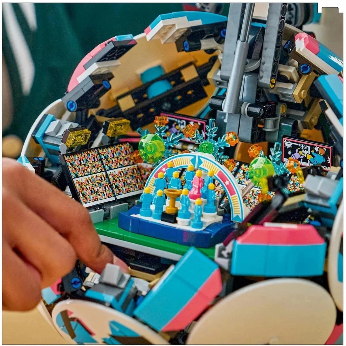 LEGO Editions 43019 Football Set 1498 Pieces Hidden Stadium Scene Display Model