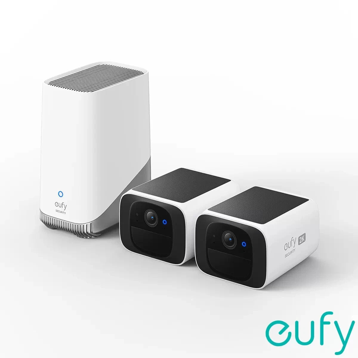 Eufy SoloCam S220 2 Cam Kit with HomeBase S380 Bundle Security Camera Waterproof