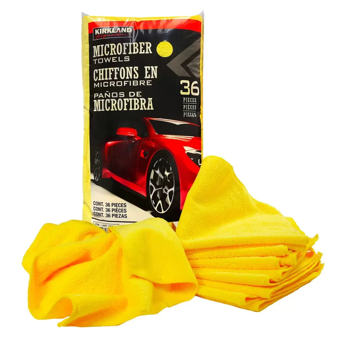 36 Kirkland Ultra Plush MicroFibre Large Clothes Towels Car Polish Household