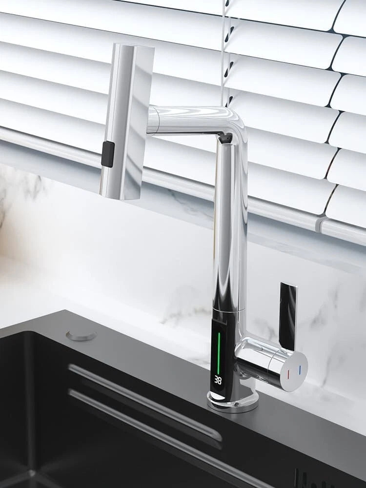 Share Suprills Kitchen Sink Tap with Pull Out Spray, Multifunction 360 Degree Chrome