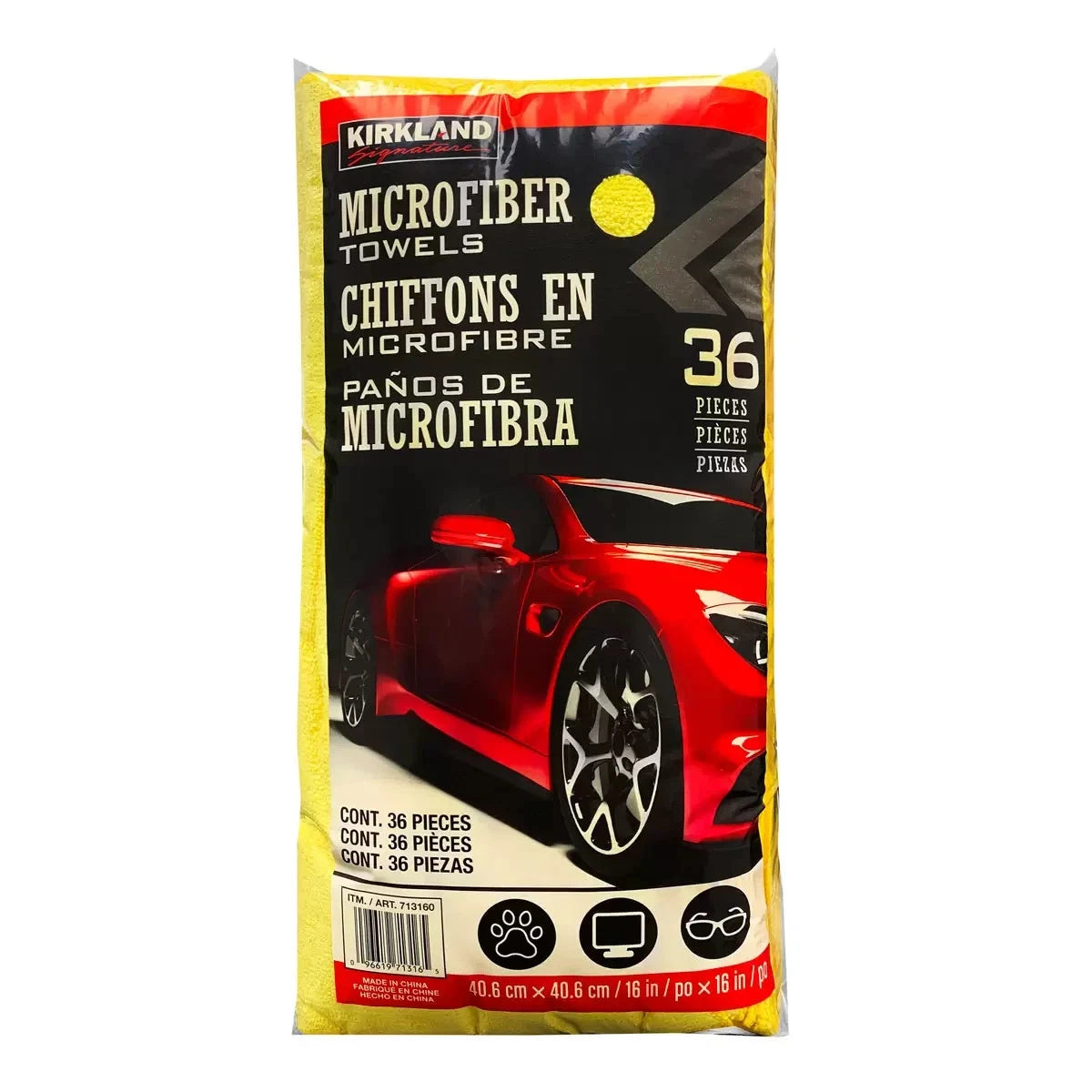 36 Kirkland Ultra Plush MicroFibre Large Clothes Towels Car Polish Household