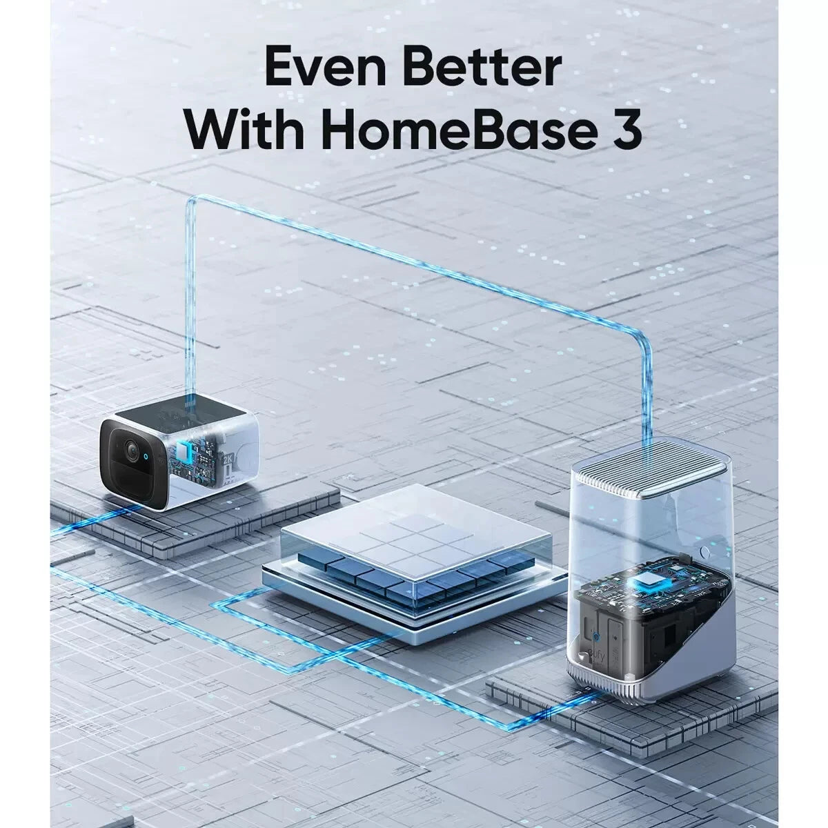 Eufy SoloCam S220 2 Cam Kit with HomeBase S380 Bundle Security Camera Waterproof